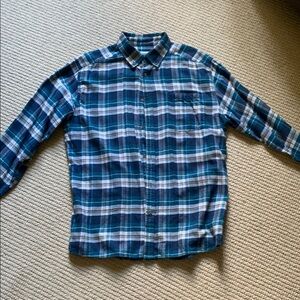 Men's Blue Plaid Shirt